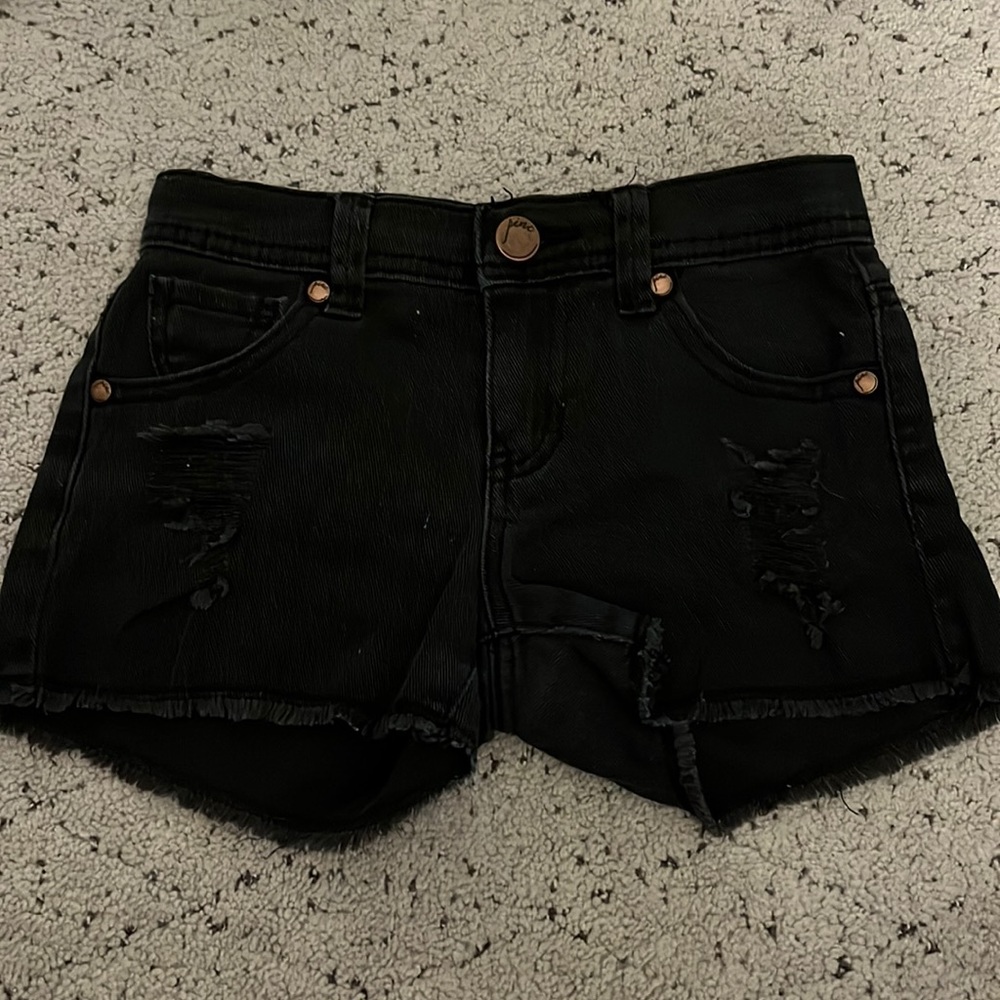 Black Jean shorts